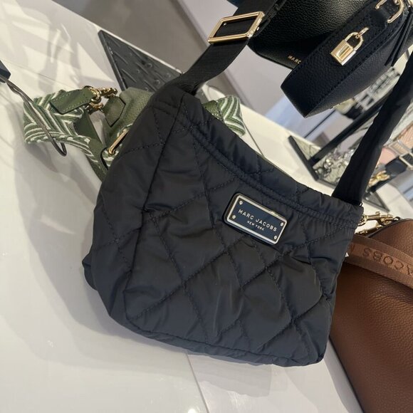 NWT Marc Jacobs Quilted Nylon Crossbody Bag H107M06SP21 Black - Picture 6 of 15